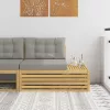  Kültéri végleges kanapé Fehér 115 x 83 x 73 cm Tömör Akácfa