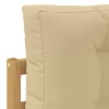  Kültéri végleges kanapé Fehér 115 x 83 x 73 cm Tömör Akácfa