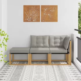  Sarokkanapé egységek párnával 3 Darab Fehér