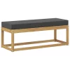  Kültéri Szék Pad párnával Fehér 115 x 43 x 45 cm Tömör Akácfa