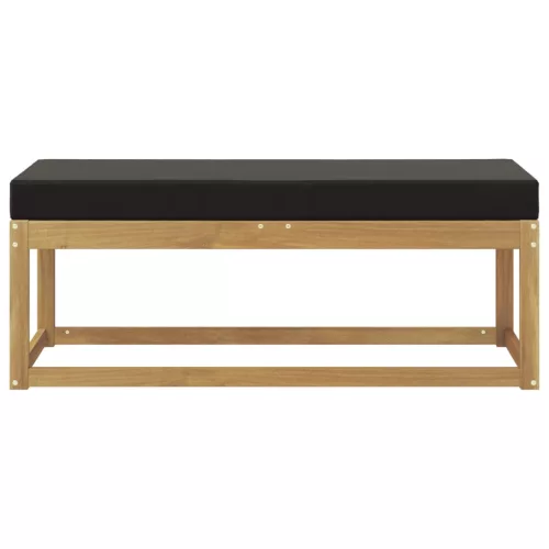  Kültéri Szék Pad párnával Fehér 115 x 43 x 45 cm Tömör Akácfa
