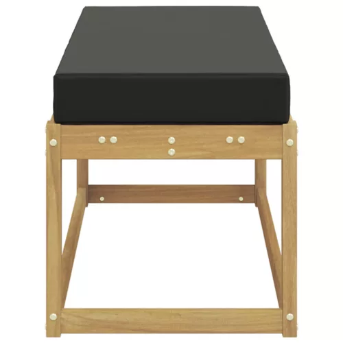  Kültéri Szék Pad párnával Fehér 115 x 43 x 45 cm Tömör Akácfa