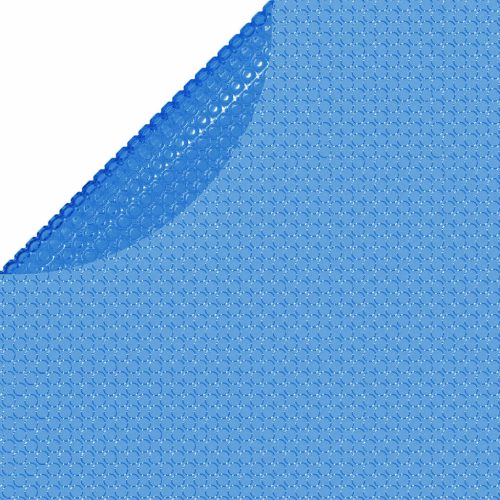  kék napelemes kerek lebegő PE medencefólia 250 cm