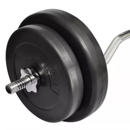  hajlított rúd súlyokkal 30 kg