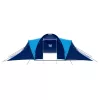  9 személyes sötétkék és kék szövet kempingsátor