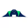  9 személyes kék és zöld szövet kempingsátor