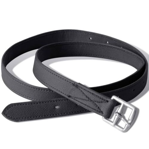 Lovaglás Nyereg Készlet 16 Valódi Bőr Fekete 14 cm 5-az-1- be"