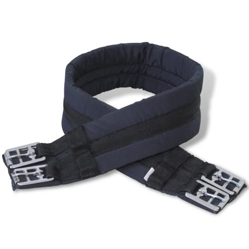 Lovaglás Nyereg Készlet 16 Valódi Bőr Fekete 14 cm 5-az-1- be"