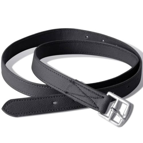 Lovaglás Nyereg Készlet 17,5 Valódi Bőr Fekete 12 cm 5-az-1- be"