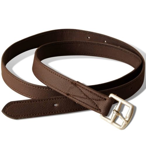 Lovaglás Nyereg Készlet 16 Valódi Bőr Barna 14 cm 5-az-1- be"