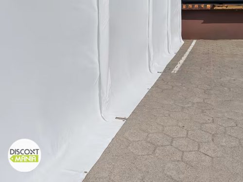 TP PREMIUM 3x4m raktársátor, PVC 750 ponyvával, fehér