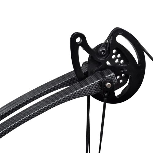 Felnőtt csigás íj tartozékokkal és üvegszálas nyilakkal