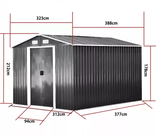 Archer 12500 Garden Shed (388 × 323 × 212 cm)