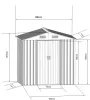 Archer 2000 Garden Shed (196 x 131 x 207 cm)