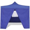 VID Összecsukható sátor oldalfalakkal 3X3M kék színben