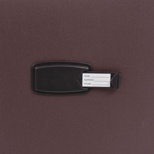  3 darabos, kávészínű, puha fedeles görgős bőröndszett