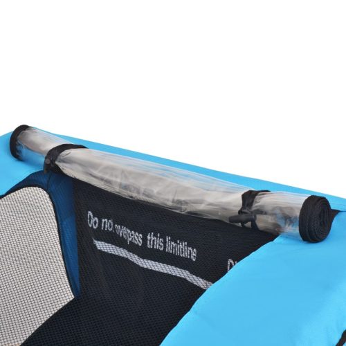  szürke és kék kerékpár-utánfutó 30 kg