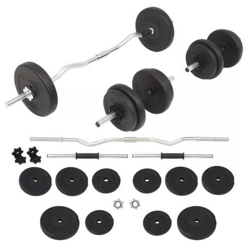  egykezes és kétkezes súlyzó szett 30 kg