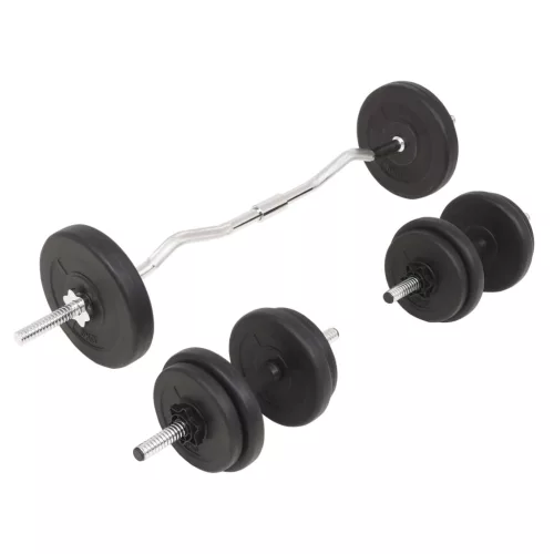  egykezes és kétkezes súlyzó szett 30 kg