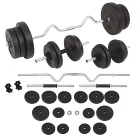  egykezes és kétkezes súlyzókészlet 60 kg