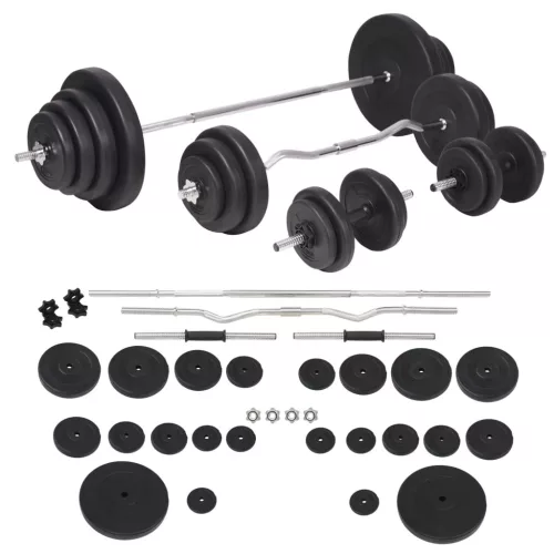  egykezes és kétkezes súlyzókészlet 120 kg