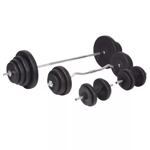  egykezes és kétkezes súlyzókészlet 120 kg
