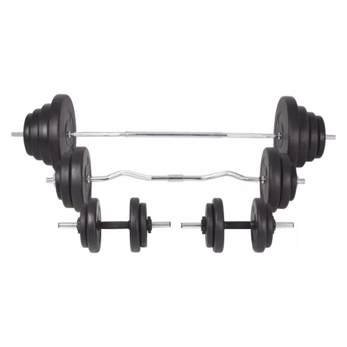  egykezes és kétkezes súlyzókészlet 120 kg