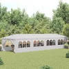  fehér kerti pavilon 3 x 12 m