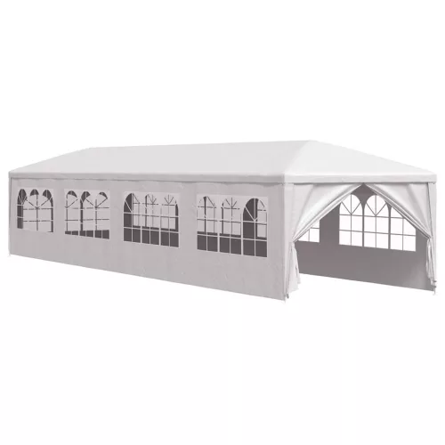  fehér kerti pavilon 3 x 12 m