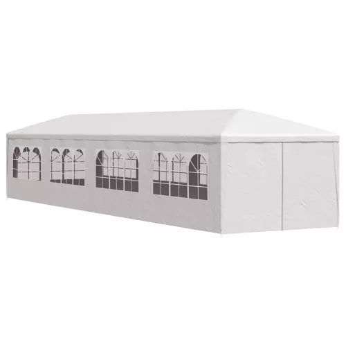  fehér kerti pavilon 3 x 12 m