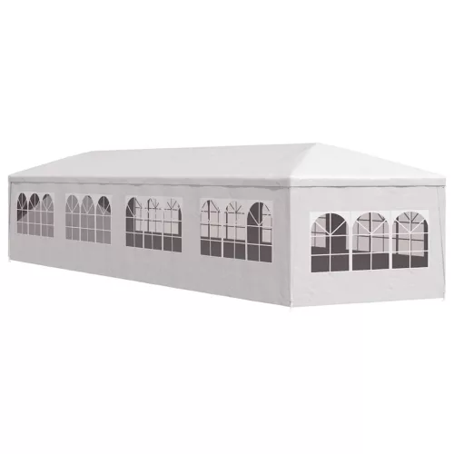  fehér kerti pavilon 3 x 12 m