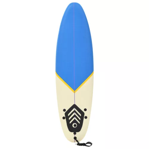 kék-krémszínű szörfdeszka, 170 cm