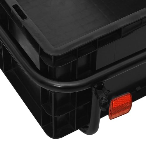  kék acél kerékpár-utánfutó/kézikocsi 155 x 60 x 83 cm