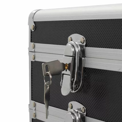  fekete alumínium sminkbőrönd