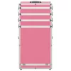  rózsaszín alumínium sminkbőrönd