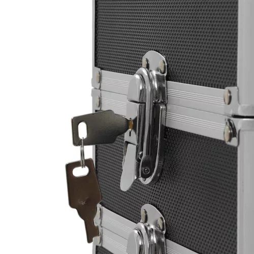  fekete alumínium sminkbőrönd