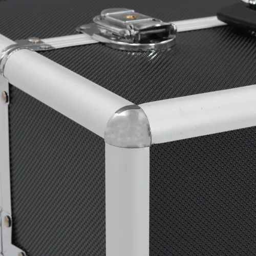  fekete alumínium sminktáska 37 x 24 x 35 cm