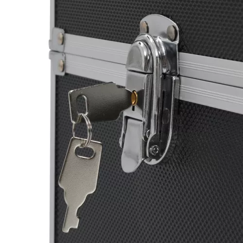  fekete alumínium sminktáska 37 x 24 x 35 cm