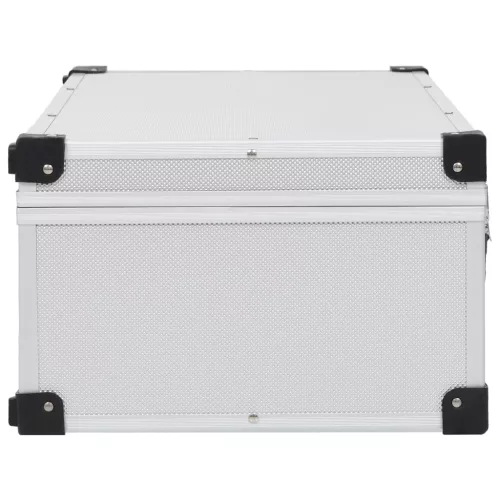  80 db-os ezüstszínű alumínium és ABS CD-tartó