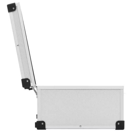  80 db-os ezüstszínű alumínium és ABS CD-tartó