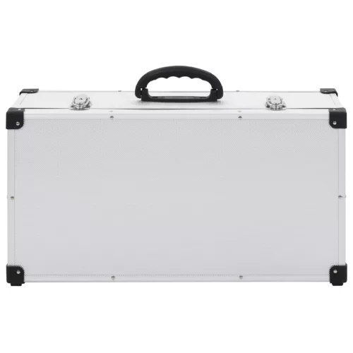  80 db-os ezüstszínű alumínium és ABS CD-tartó