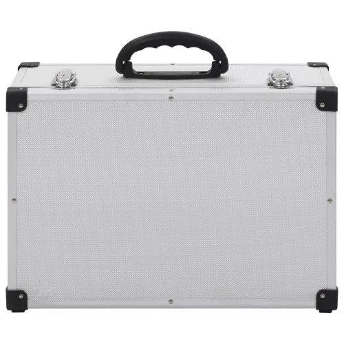  60 db-os ezüstszínű alumínium és ABS CD-tartó