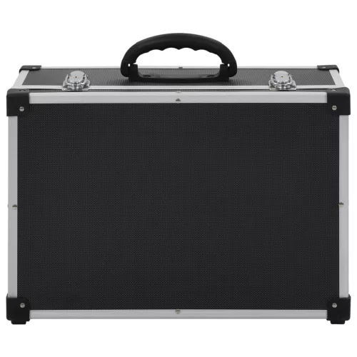  60 db-os fekete alumínium és ABS CD-tartó