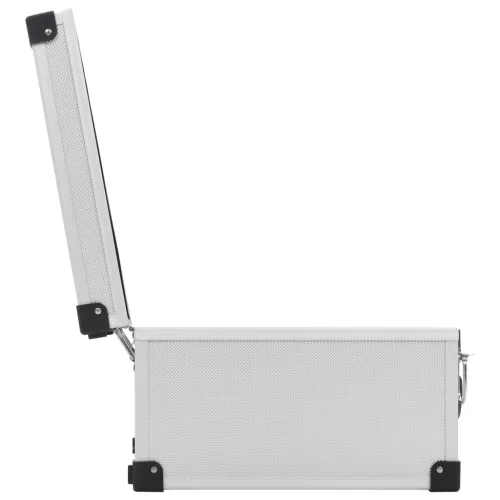  40 db-os ezüstszínű alumínium és ABS CD-tartó