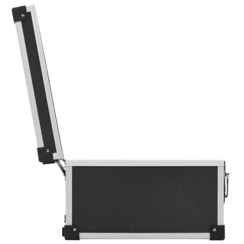  40 db-os fekete alumínium és ABS CD-tartó