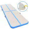  kék PVC felfújható tornaszőnyeg pumpával 700 x 100 x 10 cm