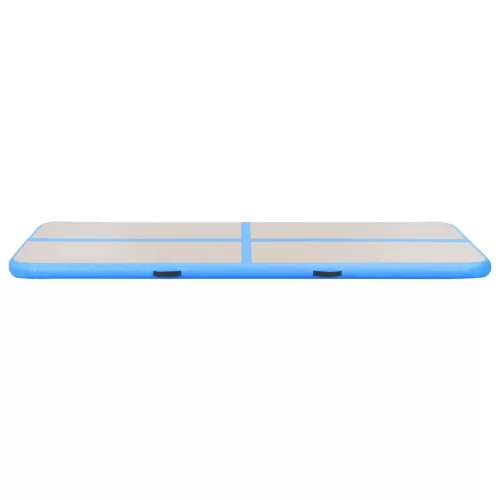  kék PVC felfújható tornaszőnyeg pumpával 700 x 100 x 10 cm