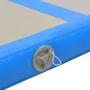  kék PVC felfújható tornaszőnyeg pumpával 700 x 100 x 10 cm