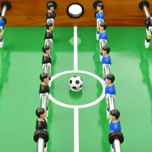  világosbarna összecsukható csocsóasztal 121 x 61 x 80 cm