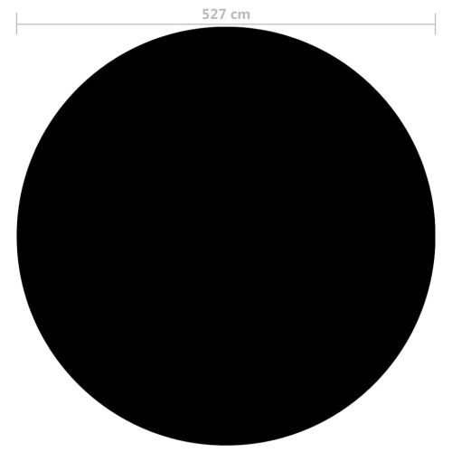  fekete polietilén medencetakaró 527 cm